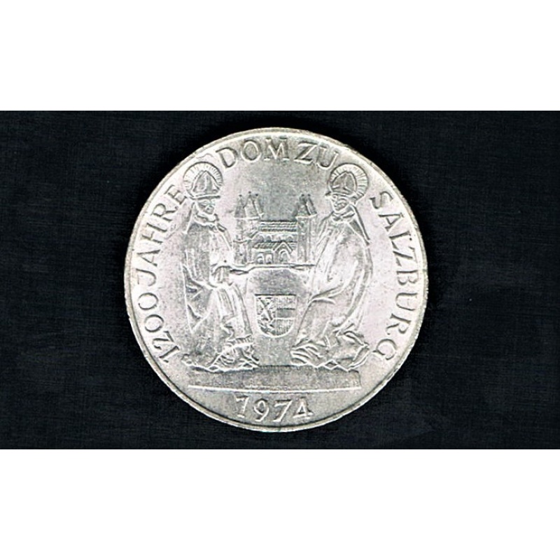 AUSTRIA - 50 SHILLING 1974 UNC KM# 2921, 120th ANNIVERSARY - SALZBURG CATHEDRAL