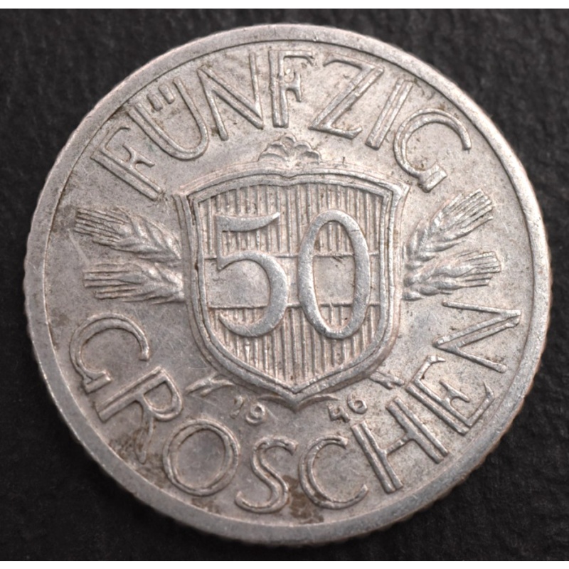 1946  ~ Austrian Coin  ~ 50 Groschen  ~ Austria  #0194