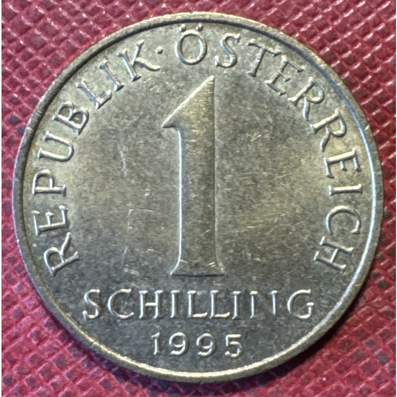 Austria 1995 Aluminum-Bronze 1 Schilling. KM# 2886