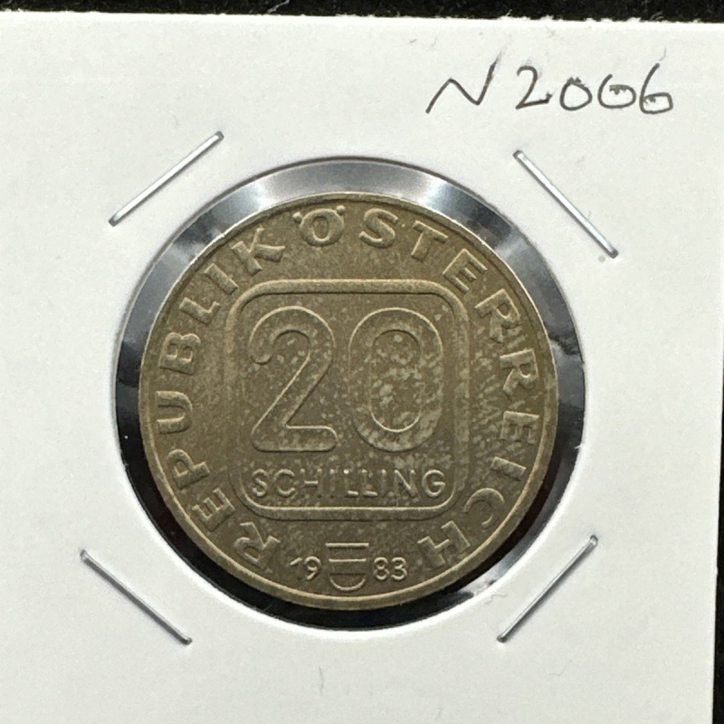 1983 Austria 20 Shilling  UNC (Sh33/N2006)