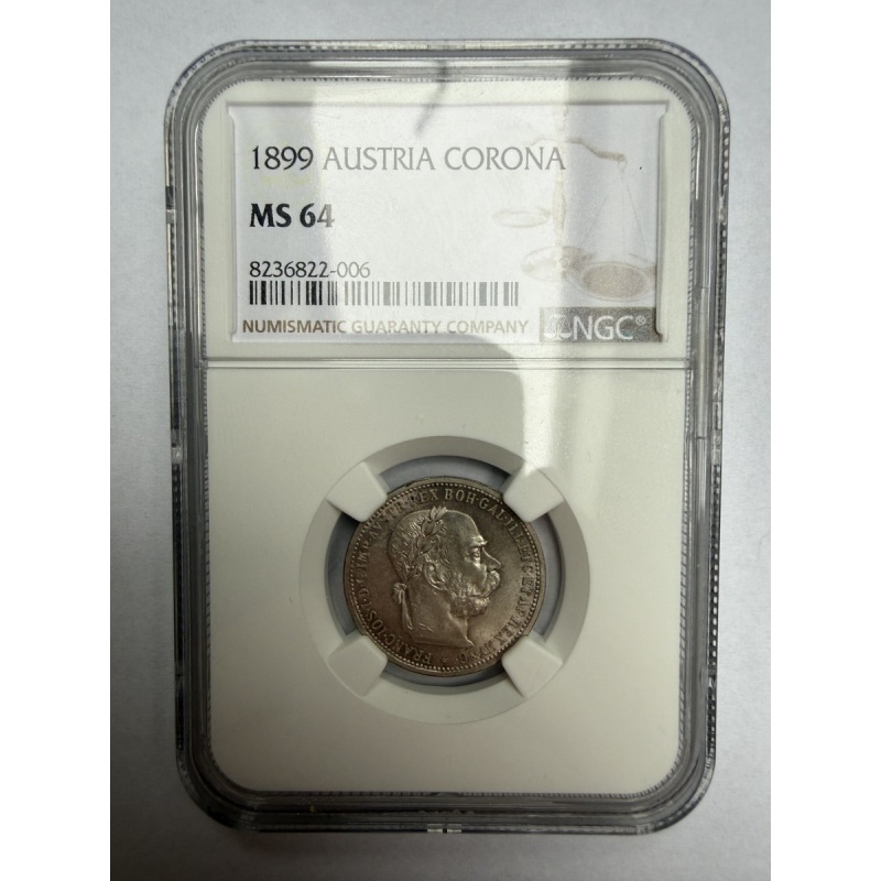 1899 Austria 1 Corona MS64