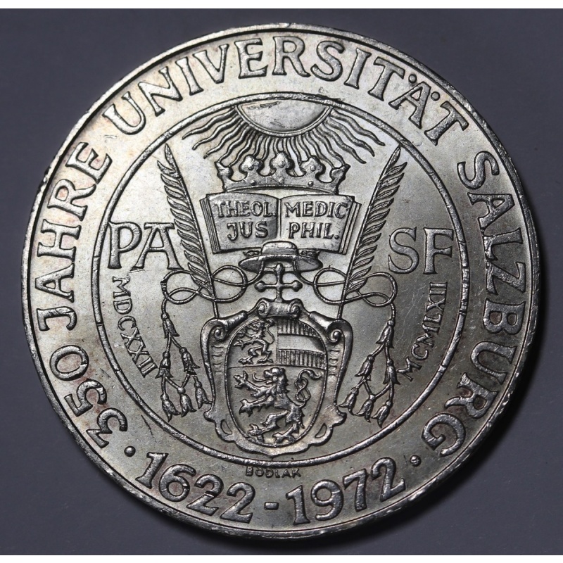 1972 Austria 50 Schilling,  Salzburg University- Silver Coin KM#?2913 AU/Unc