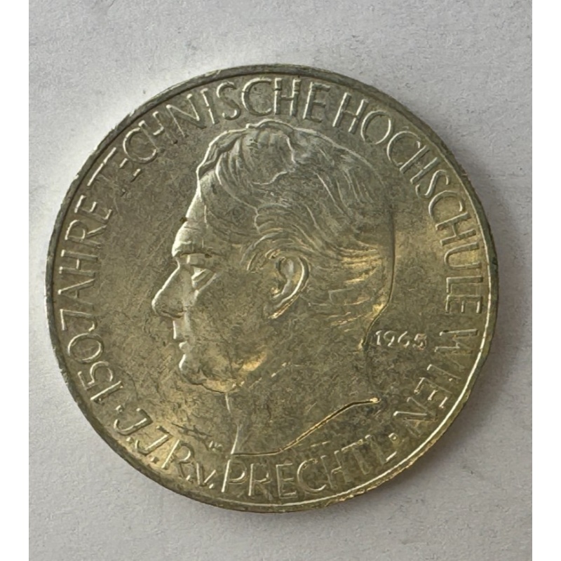 1965 Austria 25 Schilling Silver Prechtl Commemorative Coin – Austrian Mint Vint
