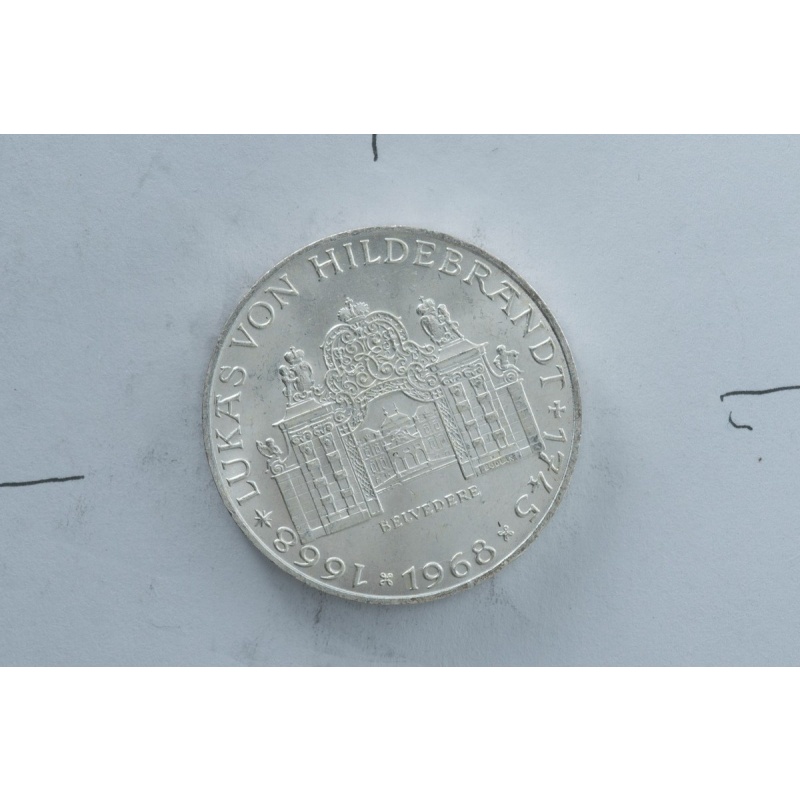 Vintage 1968 Austria 25 Schilling 0.800 Silver Commemorative Coin