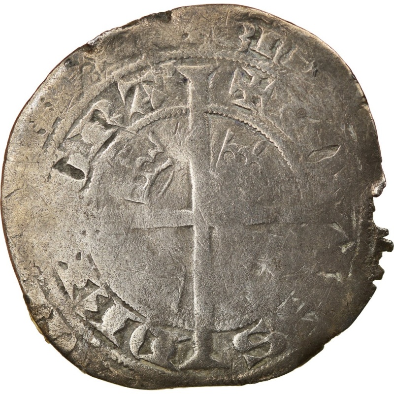 1350–1364 Gros Blanc aux Fleurs de Lis France Jean II le Bon Coin