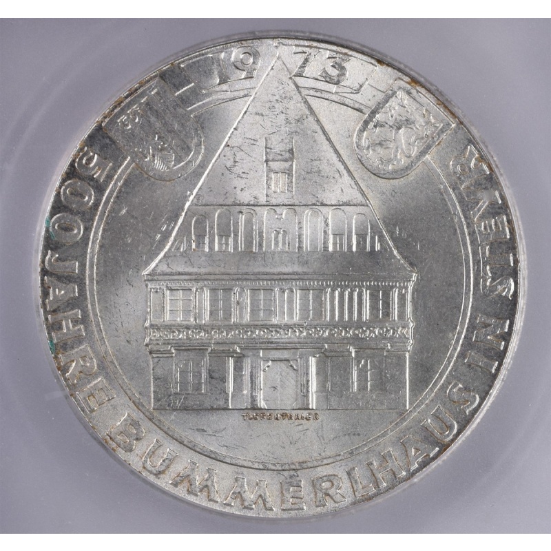 1973 Austria 50 Schilling 20g Silver 0.900 - ICG MS65 - KM#2916