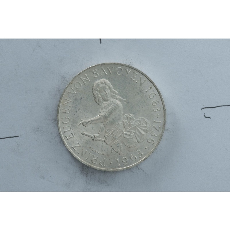 Austria 1963 25 Schilling silver coin Prince Eugen Austrian Mint commemorative