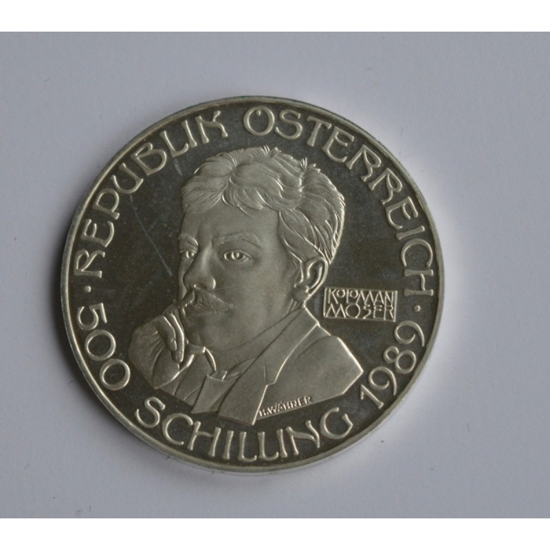 Austria 1989 500 Schilling Silver Coin