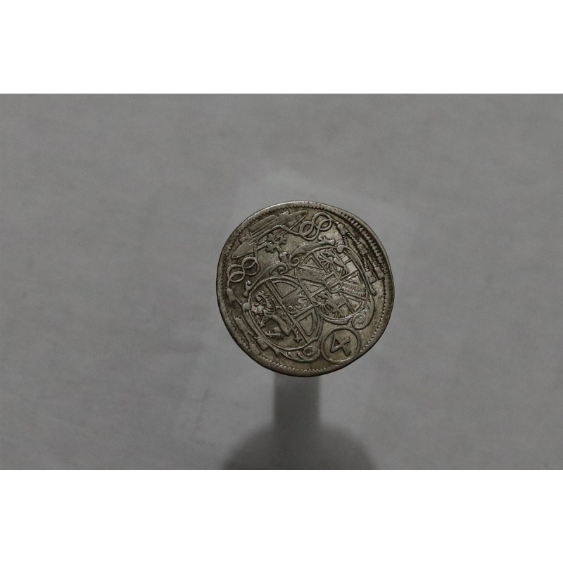 ?? ???? AUSTRIA Salzburg 4 Kreuzer/ 1 Batzen 1692 Silber SHARP DETAILS B55 #K347