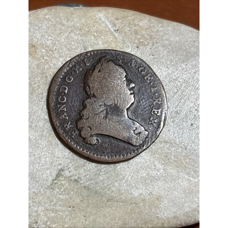 1759 Austria 1 PFENNIG Copper