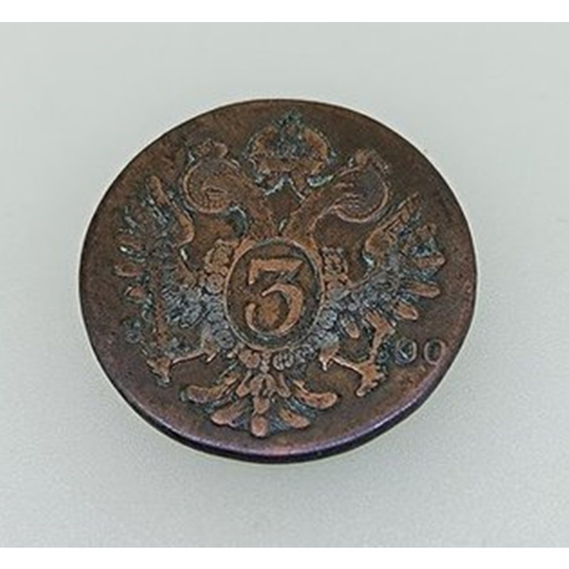 AUSTRIA 3 KREUZER YEAR 1800 S MINT SMOLNIK AUSTRIAN EMPIRE