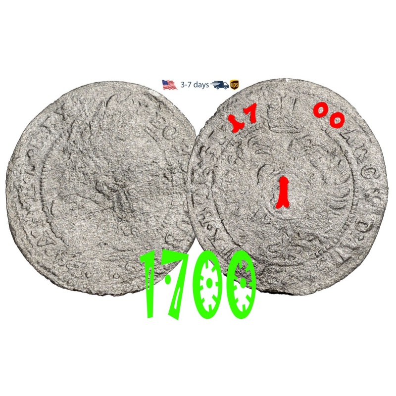 Austria 1 Kreuzer 1700 Habsburg Leopold I, Silver Coin #31695