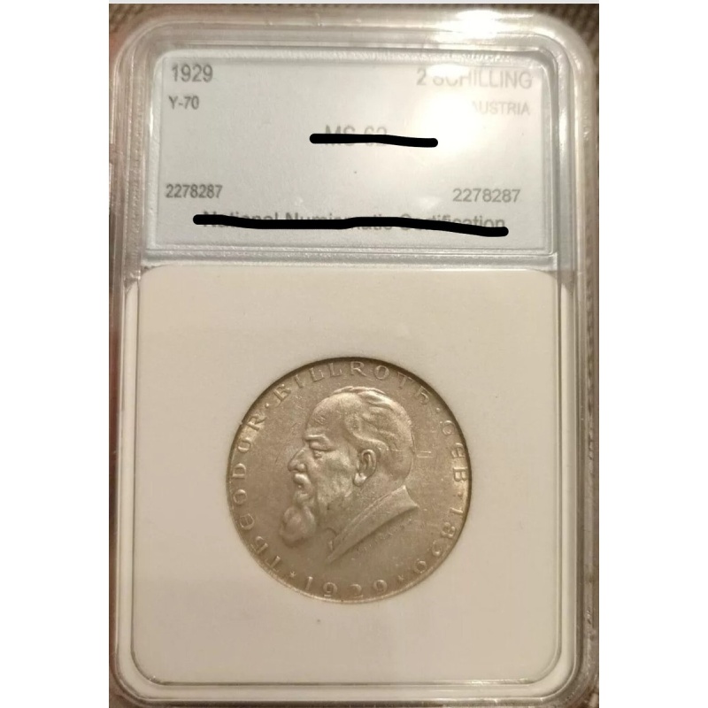Silver Austria ?? 2 Shillings 1929 ?? High graded UNC ??