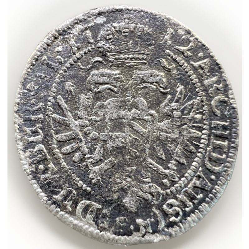 German States SILESIA Charles Vl 3 Kreuzer 1712 FN KM#762 1.35gr  1051