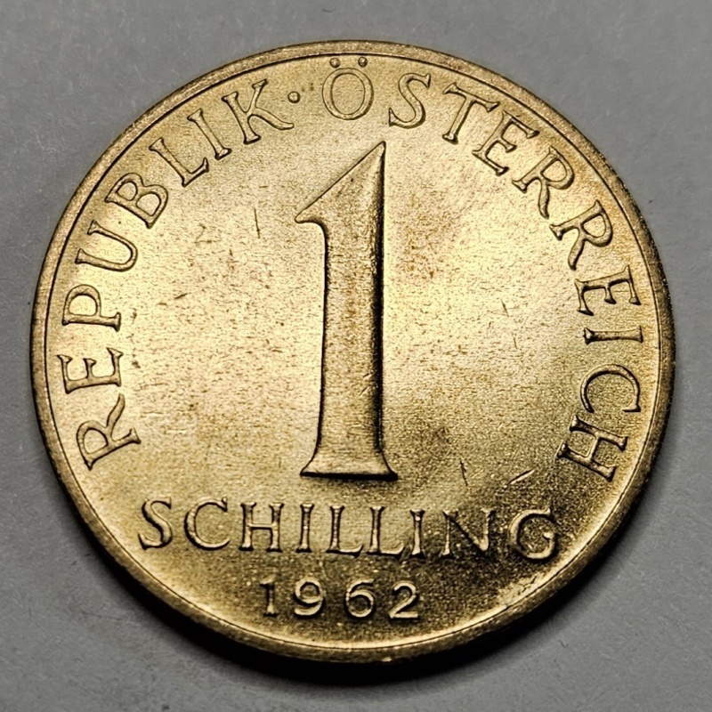 1962 Austria 1 One Schilling - Aluminum Bronze - Austrian - World Coin - Europe