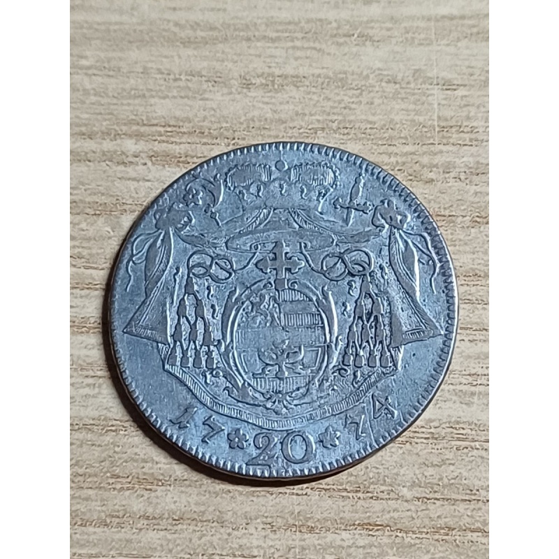 Austria 1774 Salzburg 20 Kreuzer Hieronymus BB+