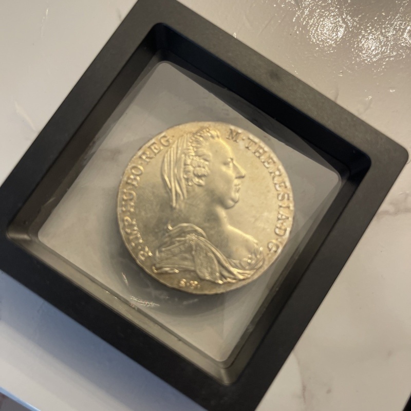 1780 Austria Maria Theresa Silver Thaler S.F. Coin, 1oz