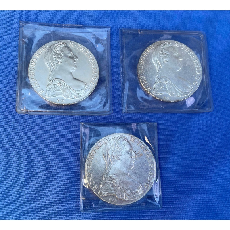 M THERESIA D G BURG CO TYR 1780 X ARCHID AVST DUX - 0.833 SILVER COIN S.F.