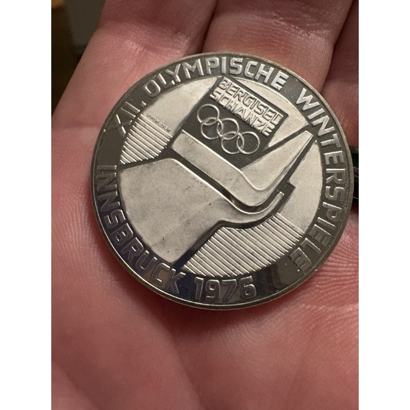 Austria 1975 proofWinter Olympic Coin 100 Schilling Silver Coin Innsbruck Vienna