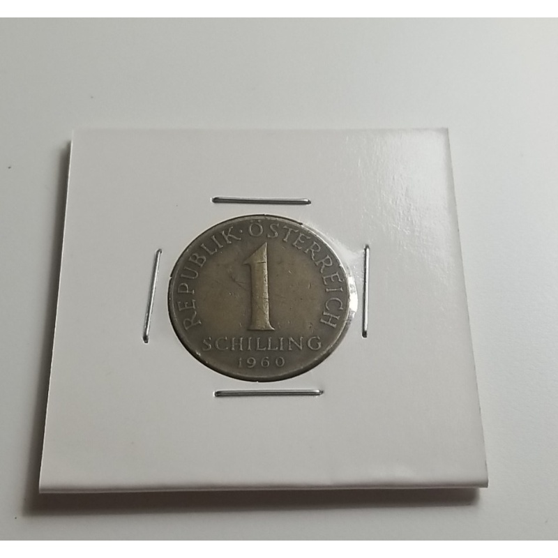 1960 Austria Republik Osterreich 1 Schilling Coin