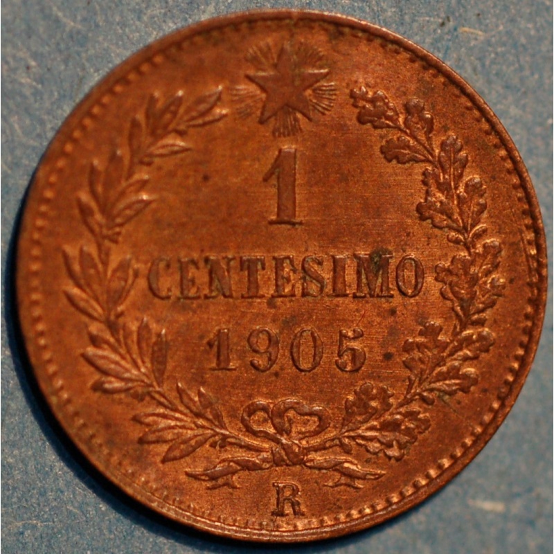 Italy Centesimo 1905 Vittorio Emanuele III KM# 35