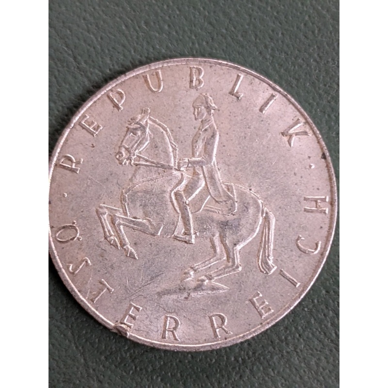 Austria 	1960 5 Schilling Silver Coin #KF42