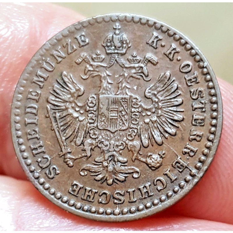 AUSTRIA - LOT OF 2 KRAUZER 5/10 COINS - GOOD CONDITION