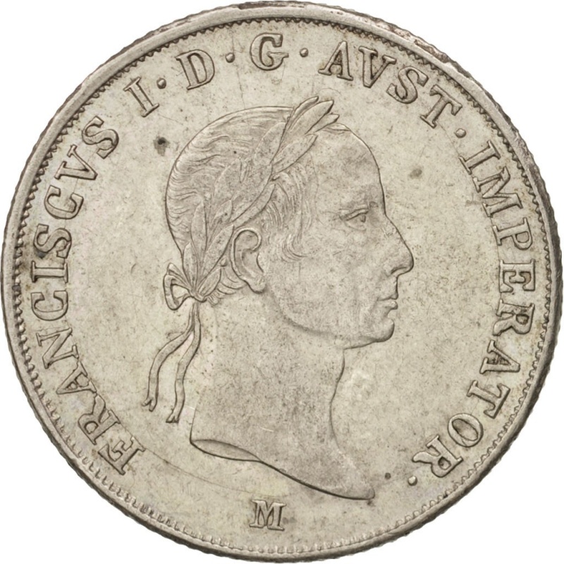 [#417421] Coin, Austria, Franz II (I), 20 Kreuzer, 1831, Mailand, MS, Sil, ver