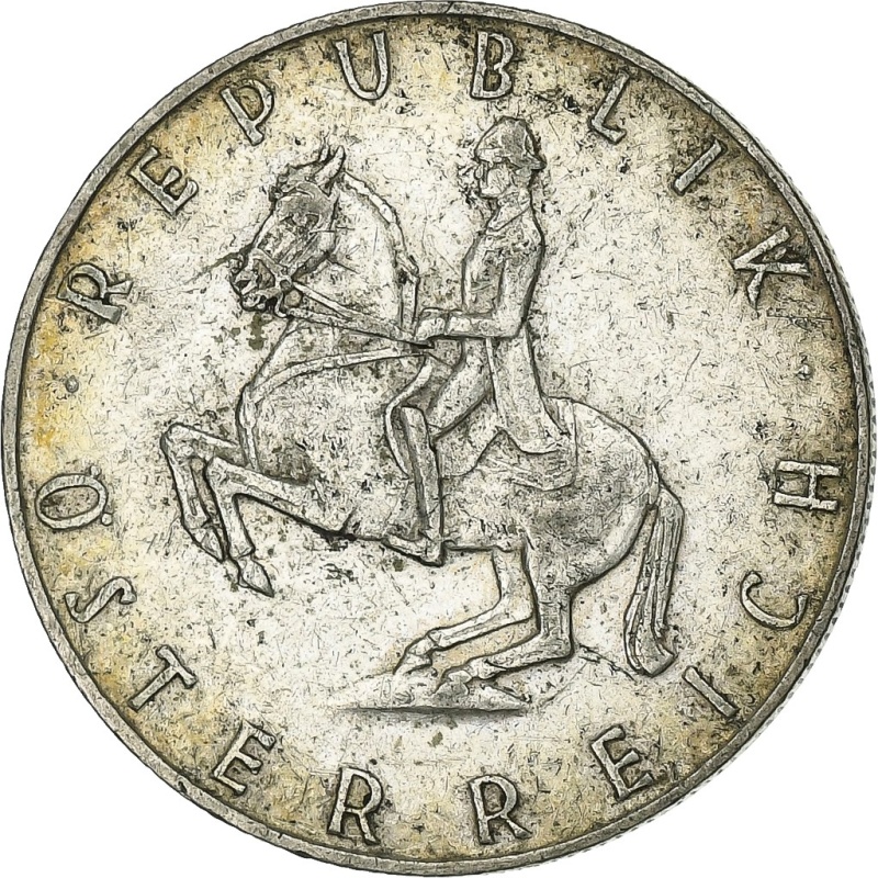 [#1166354] Austria, 5 Schilling, 1960, Vienna, Silver, VF
