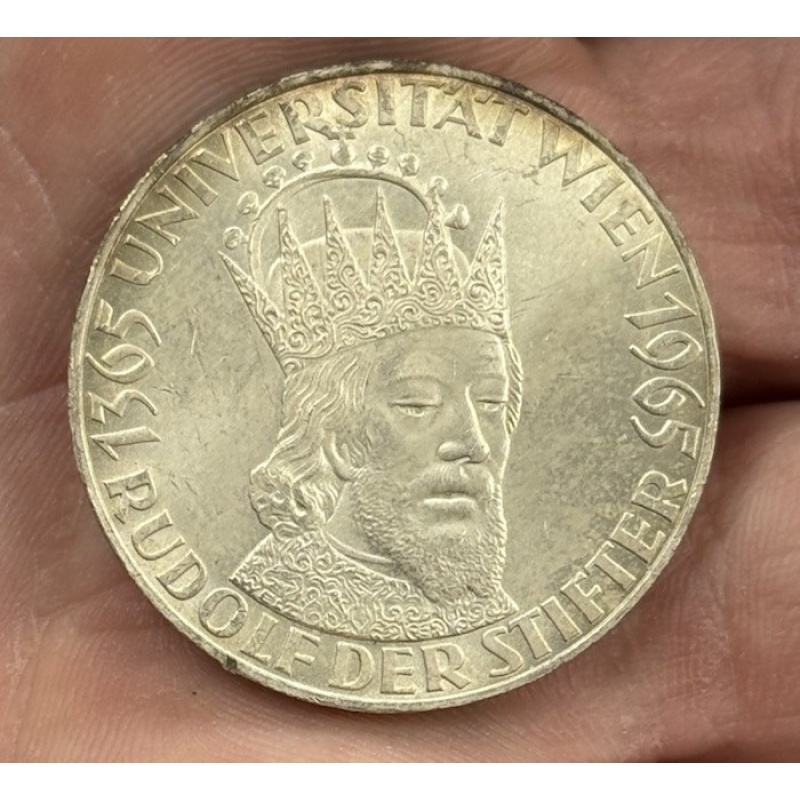 Austria 1965 50 Schillings  UnCirculated Silver Coin #3673
