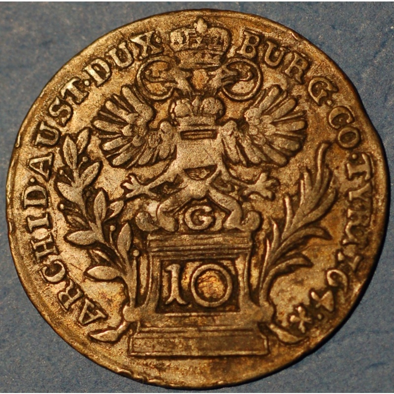 Austria Burgau Margraviate 10 Kreuzers 1764 Maria Theresa KM#?11