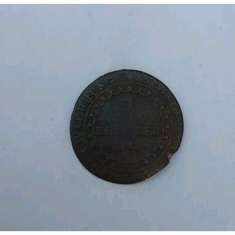 1812A Austria Kreuzer Franz II Average Circulated KM# 2112 Free Post