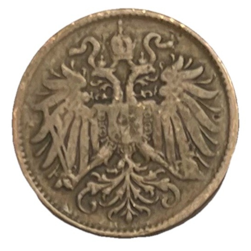 1893 Austria 2 Heller Coin - Combined Shipping - Lot C75d