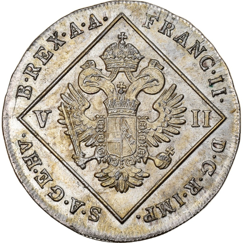 [#907369] Coin, Austria, Franz II (I), 7 Kreuzer, 1802, Vienna, MS, Silver, KM:2