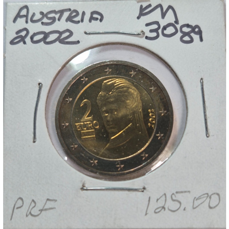 2002 Austria 2 Euro Proof Coin KM#3089 -B101