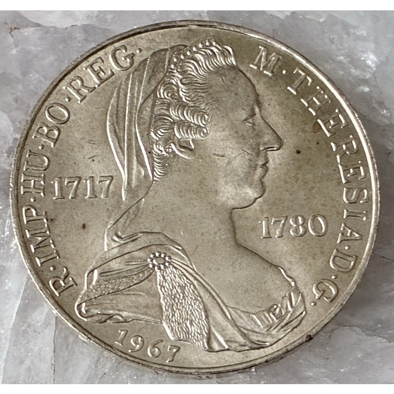 1967 Austria 25 Schillings Osterreich 13g 0.800 Fine Silver Coin Maria Theresia