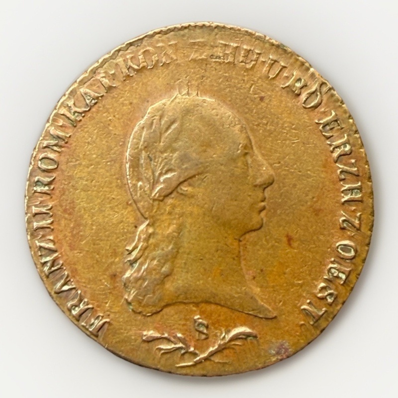 1800 S AUSTRIA Emperor Franz II Hapsburg Antique 6 Kreuzer Austrian Coin #Q88