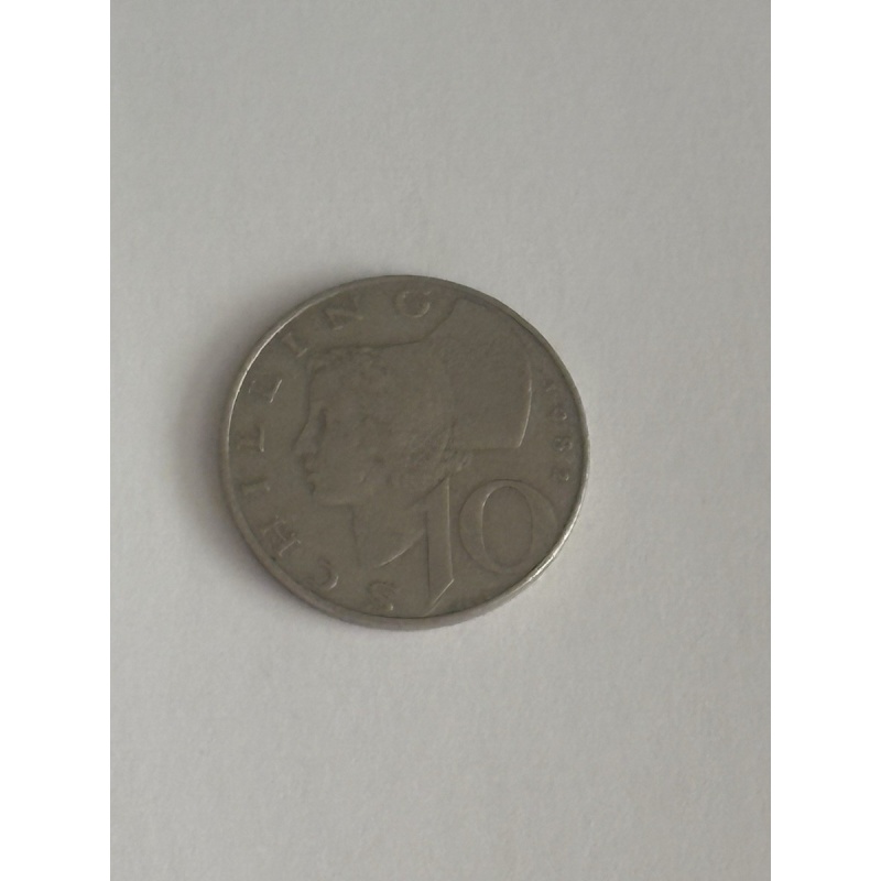 Austrian 10 Schilling Vintage Coin | Republik Österreich Eagle Reverse