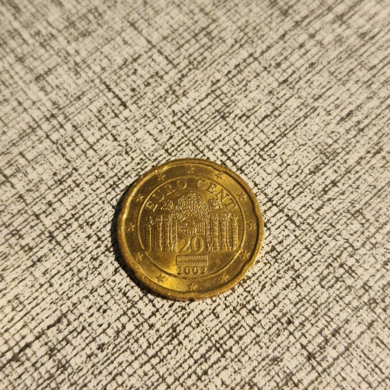 20 EURO CENTS 2002 AUSTRIA Coin