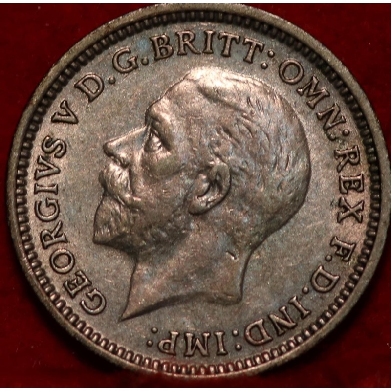 1935 Great Britain 3 Pence Silver Foreign Coin