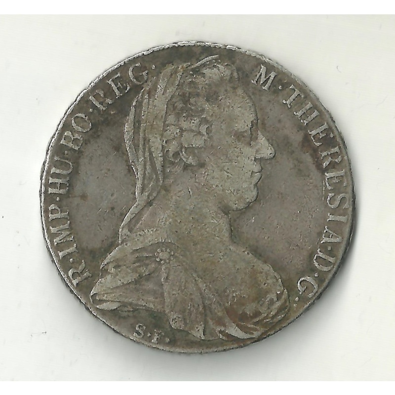 1780 Austrian Maria Theresa Thaler Restrike .833 Silver Coin-KM# T1