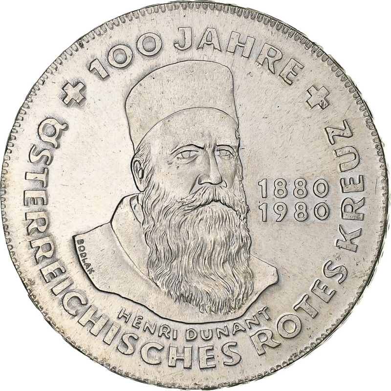 [#1184678] Austria, 500 Schilling, 1980, Silver, MS(63), KM:2950