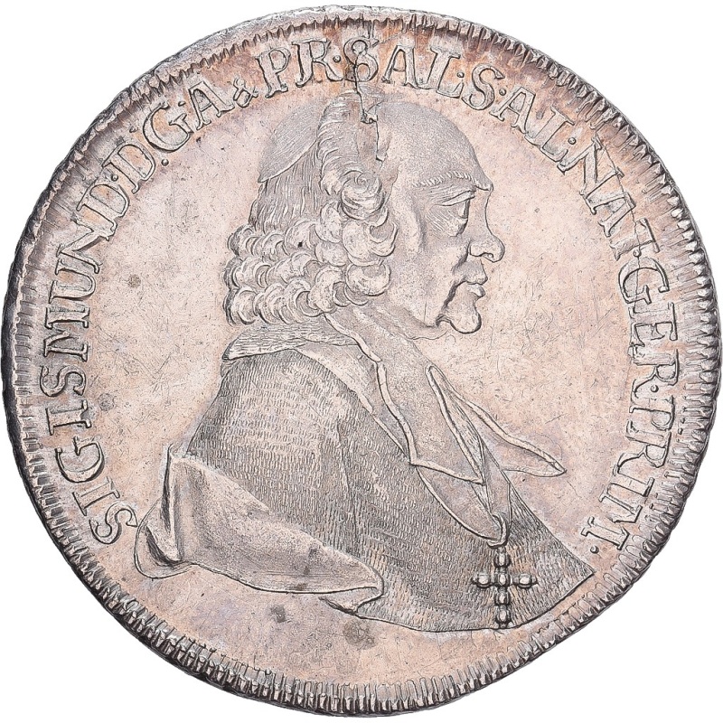 [#981957] Archbishopric of Salzburg, Sigismund III, 1 Thaler, 1761, Salzburg, Si