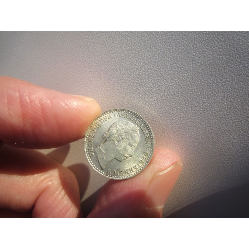 NICE GRADE 1860 AUSTRIA 10 KREUZER