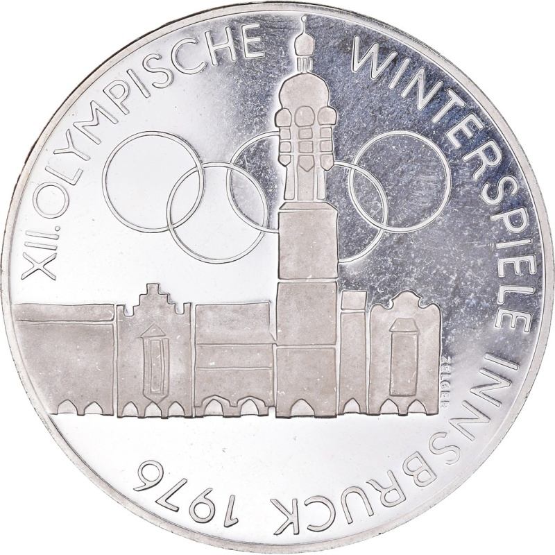 [#846274] Coin, Austria, 100 Schilling, 1976, Vienna, Proof, MS(63), Silver, KM: