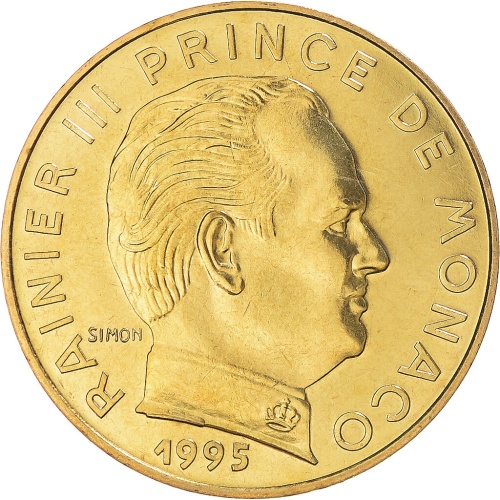 Coin, Monaco, Rainier III, 20 Centimes, 1995, Paris, BU, MS