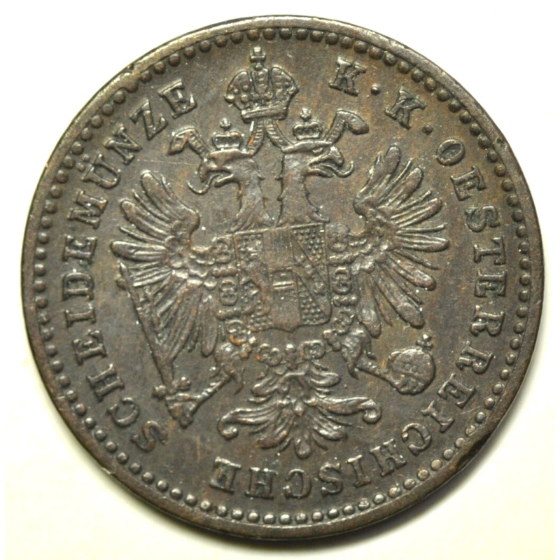 mw27453 Austro - Hungary; Kreuzer 1881   Franz Joseph I    KM#2186