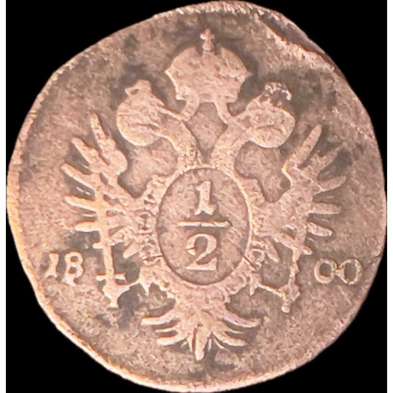 Austria 1/2 Kreuzer KM# 2108