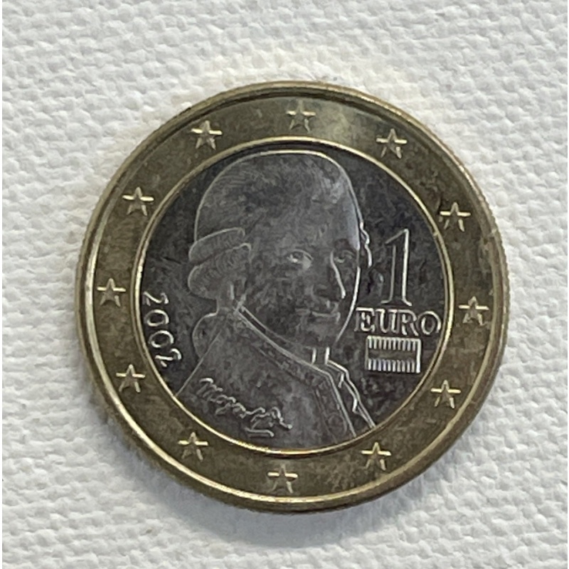 1 Euro / Austria 2002 coin ( Mozart)