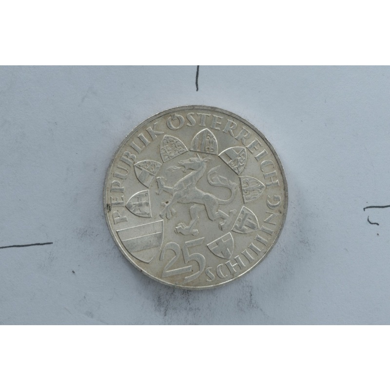 1959 Austria 25 Schilling silver coin Republic of Austria Austrian Mint vintage